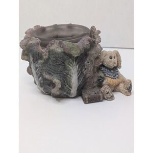 Boyds Bears Daphne In the Cabbage Patch Candle Holder Figurine 27750 1997